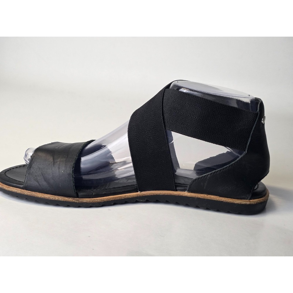 Sorel Ella II Women's Sandals Size 7 Black Leather Ankle Strap Shoes 1787541010 - Picture 7 of 12